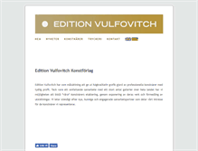 Tablet Screenshot of edition-vulfovitch.com